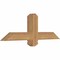 Ekena Millwork Eugene Smooth Timber Gable Bracket, Western Red Cedar, 36"W x 12"H x 3 1/2"D x 3 1/2"F, 8/12 Pitch GBW036X12X0404EUG00SWR - alternate 3